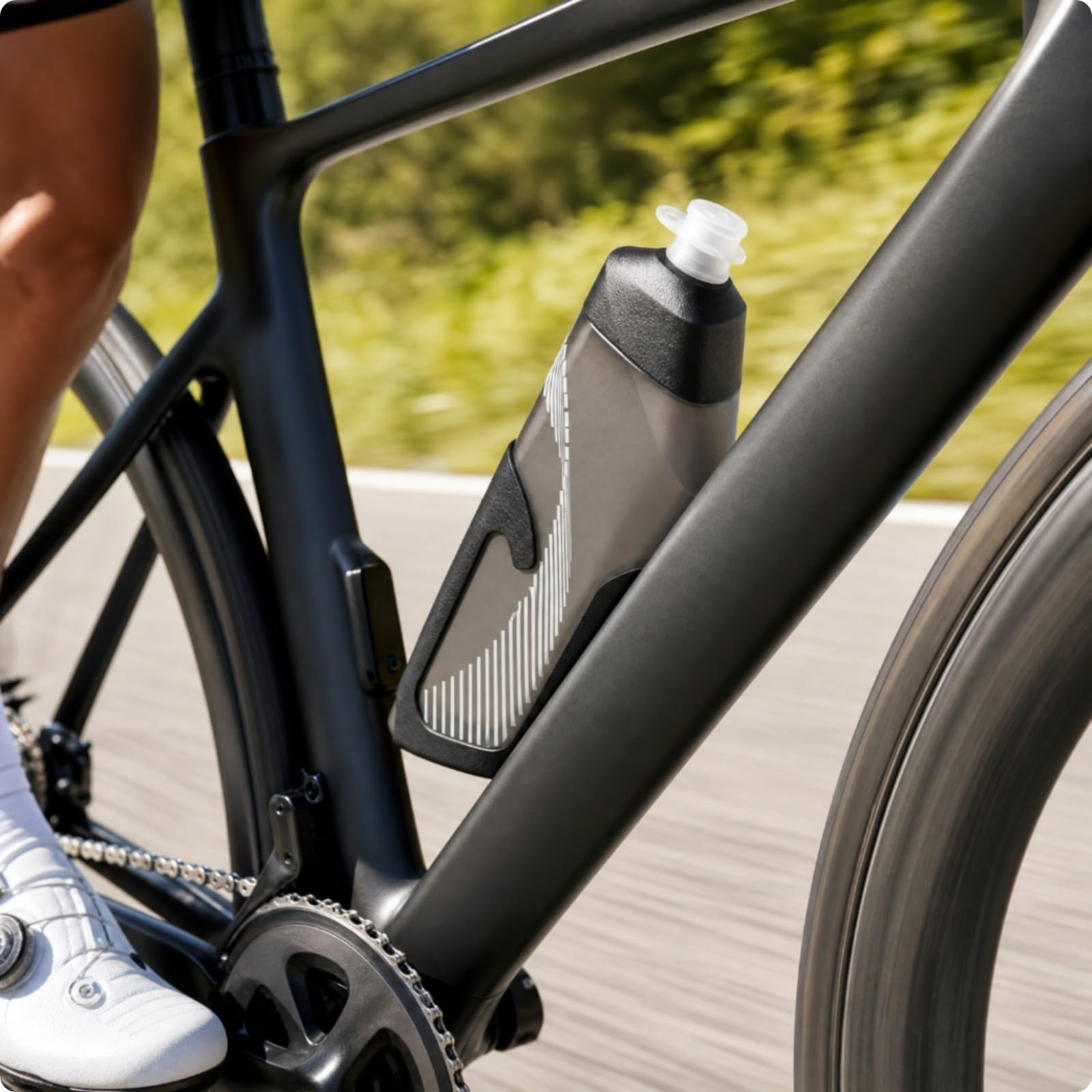 Portabidón Flexible Bidón Bicicleta para Triatletas, Estilo A