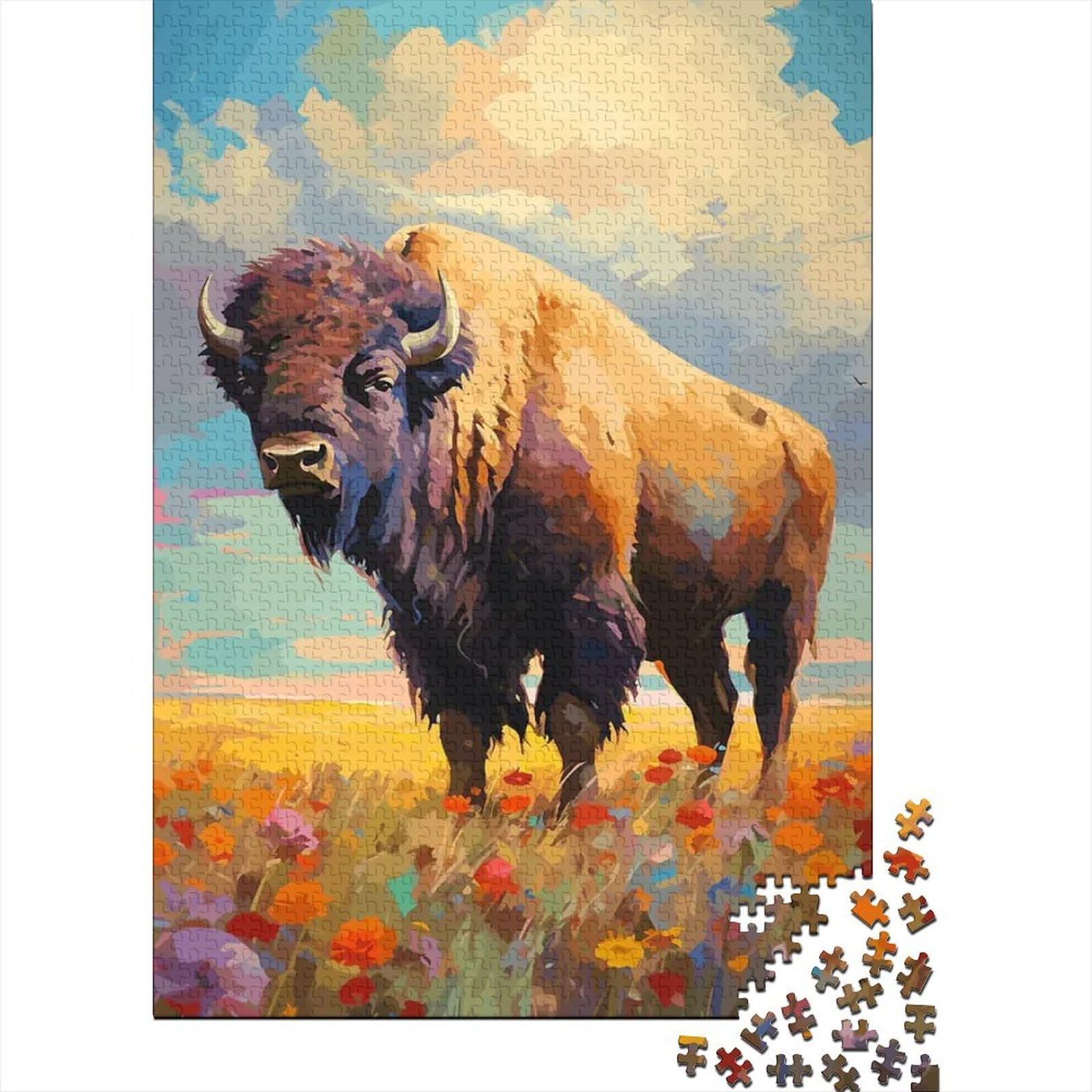TK007247 Jigsaw Puzzles Puzzles for Adults Kids. 1000 Piece Whimsical Challenge Toy Educational Game Home Decoration for Adults& Kids Age 14 Years Up 38x26cm/1000pcs — image 1