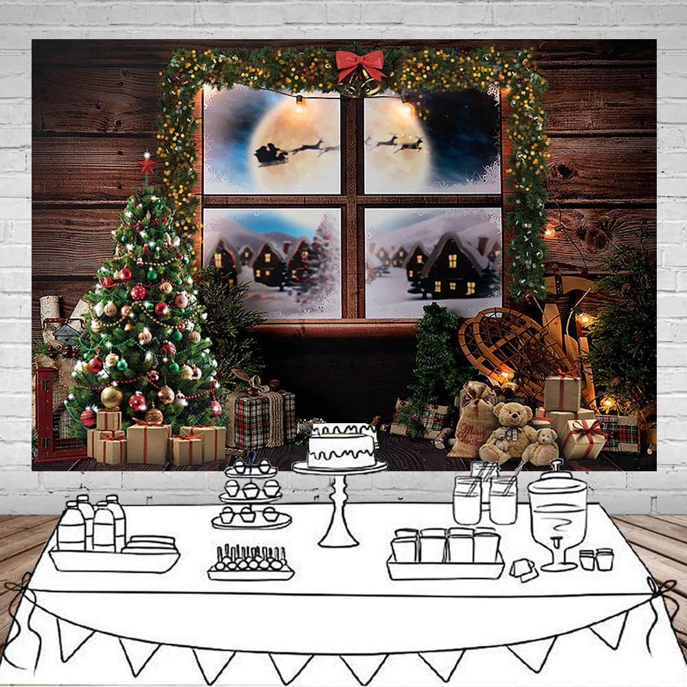 Avezano Fondo de Chimenea de Navidad Fondo de Ventana de árbol de Navidad Vacaciones Decoraciones para Fiestas Familiares Feliz año Nuevo Baby Shower Avezano Fondo de Chimenea de Navidad Fondo de Ventana de árbol de Navidad Vacaciones Decoraciones para Fiestas Familiares Feliz año Nuevo Baby Shower