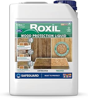 Roxil Liquide Imperméabilisant pour Bois - 5 litres - Jusqu
