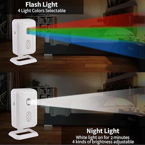 Miniatura 3 de Timbre con sensor de movimiento, timbre de puerta, detector de movimiento PIR inalámbrico, timbre de alarma de seguridad, timbre de bienvenida,