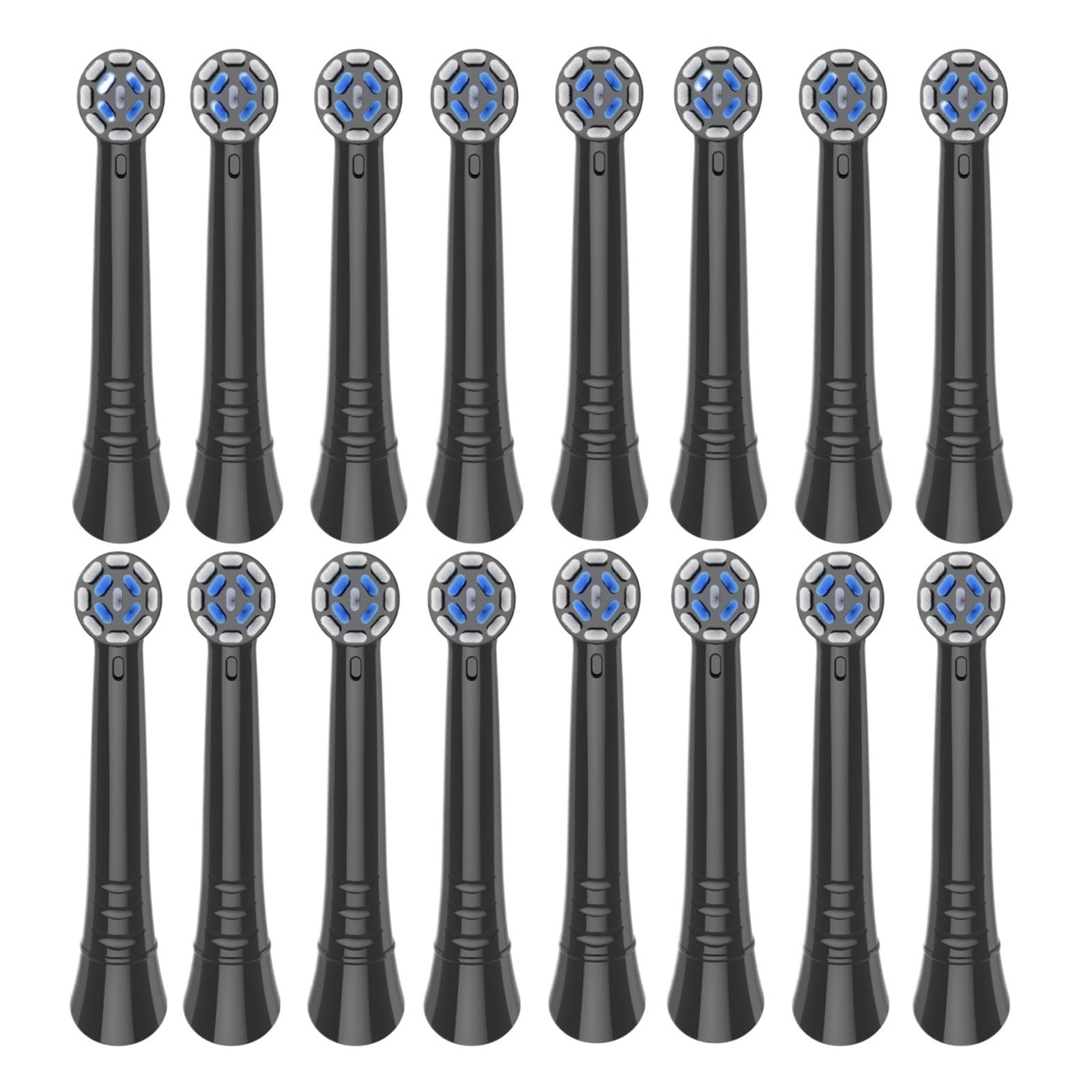 Cabezales de repuesto for cepillo dientes Serie Eléctrico, Pack Brush(Black-16pcs)