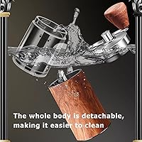 Vista 9 de Manual Coffee Grinder, Stainless Steel Body Coffee Bean Grinder, Adjustable Ceramic Conical Mill,Foldable Handle Portable Coffee Grinders