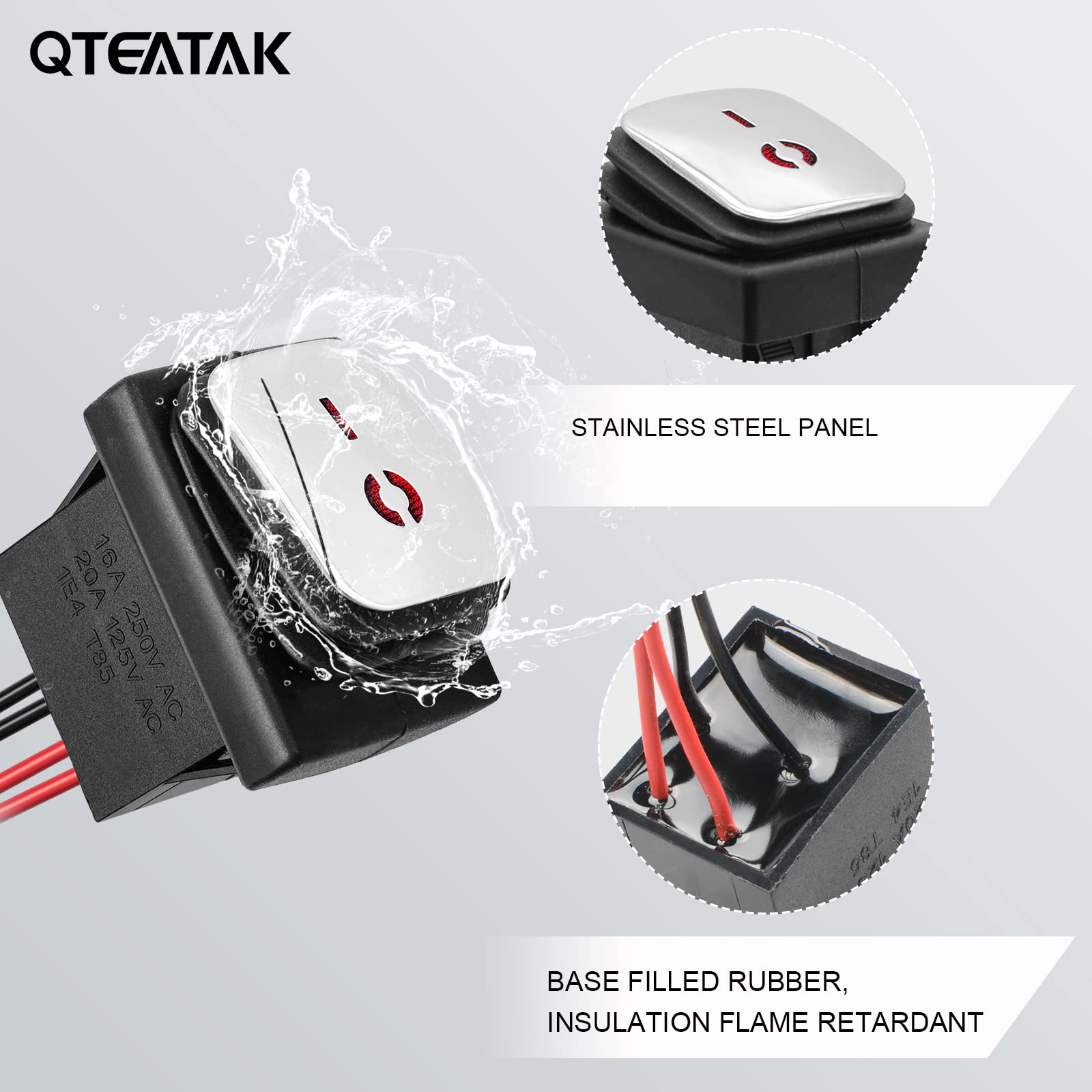 Snapklik.com : Switches DPST AC/DC 20A-125V, 16A-250V, 30A-24V, 35A-12V ...