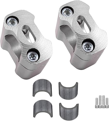Vista 19 de Universal motocicleta 1-1/8" (28mm) 7/8" (22mm) aluminio CNC manillar elevadores ajustable barra grasa montaje abrazaderas para EXC KLX KXF YZF CRF