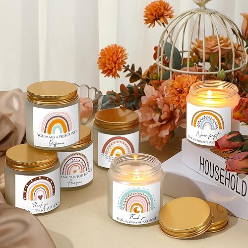 Miniatura 5 de MTLEE 18 velas de regalo de agradecimiento para mujeres, regalos de agradecimiento a empleados con frases inspiradoras para profesores, amigos,