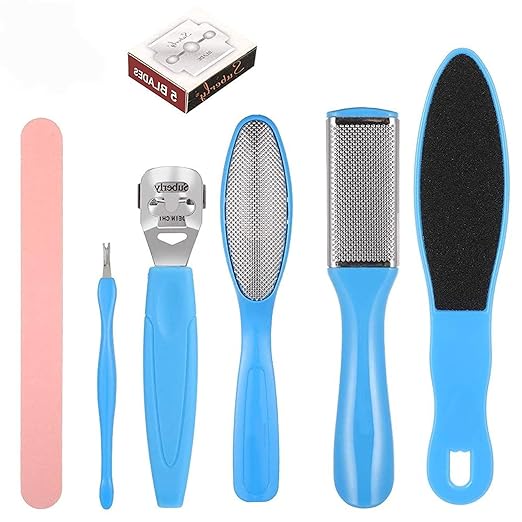 10 in 1 Pedicure Tools Foot File Set, Stainless Steel Pedicure Kit for