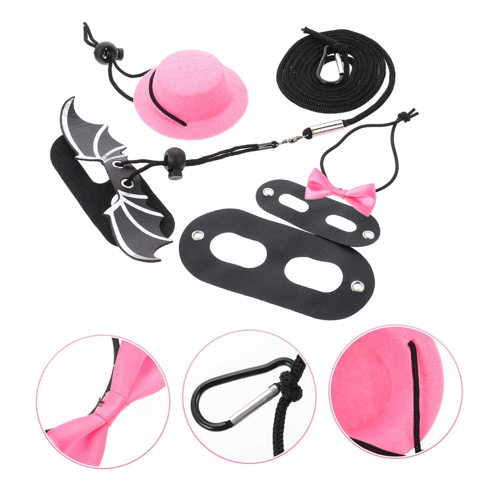 SUPVOX 3sets e Guinzaglio Per Lucertole Con Cappello Decorativo Regolabile Accessorio Per Passeggiate Di Rettili e Piccole Creature Per Bearded Dragons e