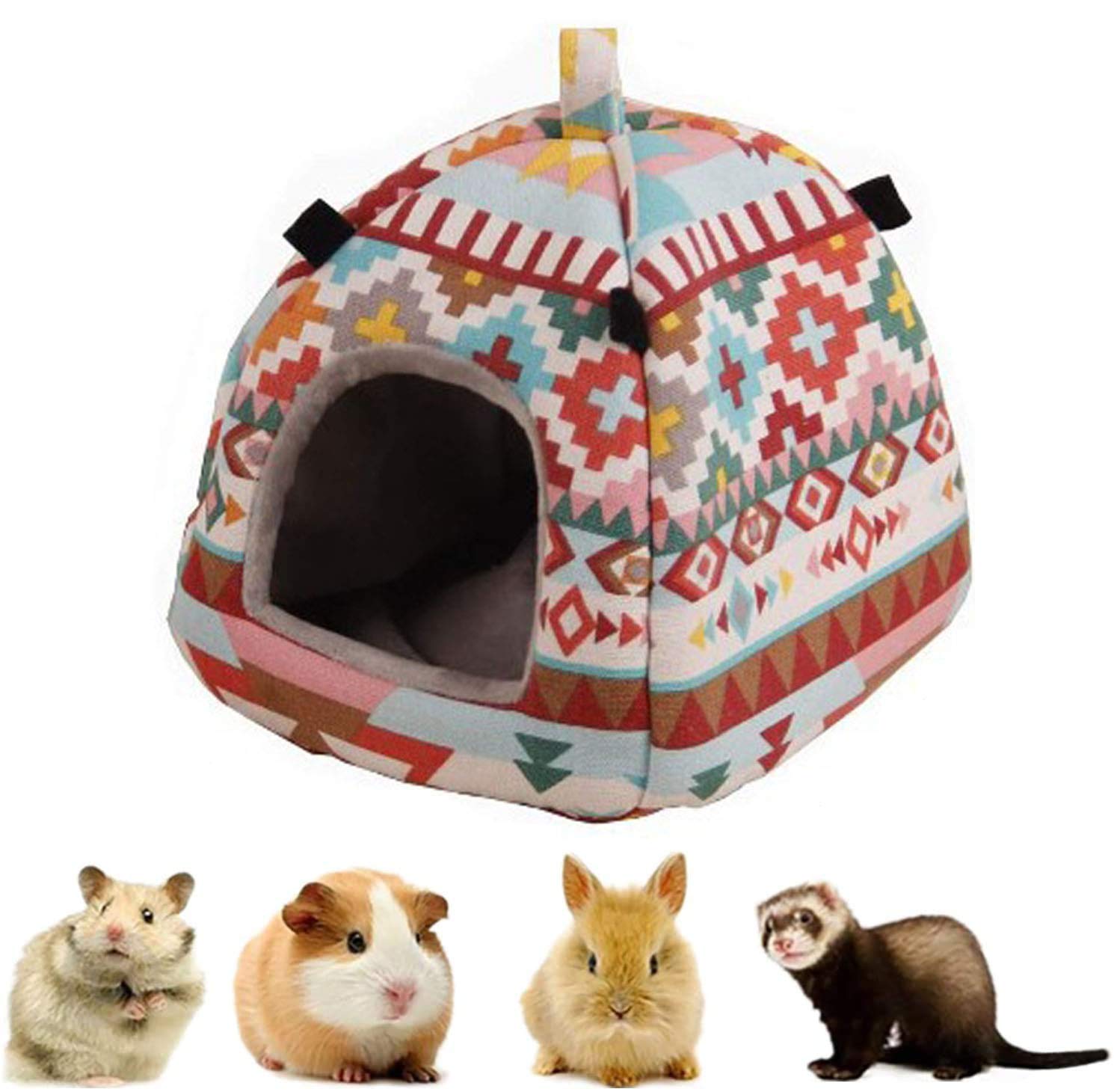 Cama de Animales para Hámster, Cama de Hámster Cálida de Invierno, Cama de Conejillo de Indias Casa de Hámster, Cama de Dormir de Animales Pequeños para Hámster Conejillo Indias Chinchilla Erizo