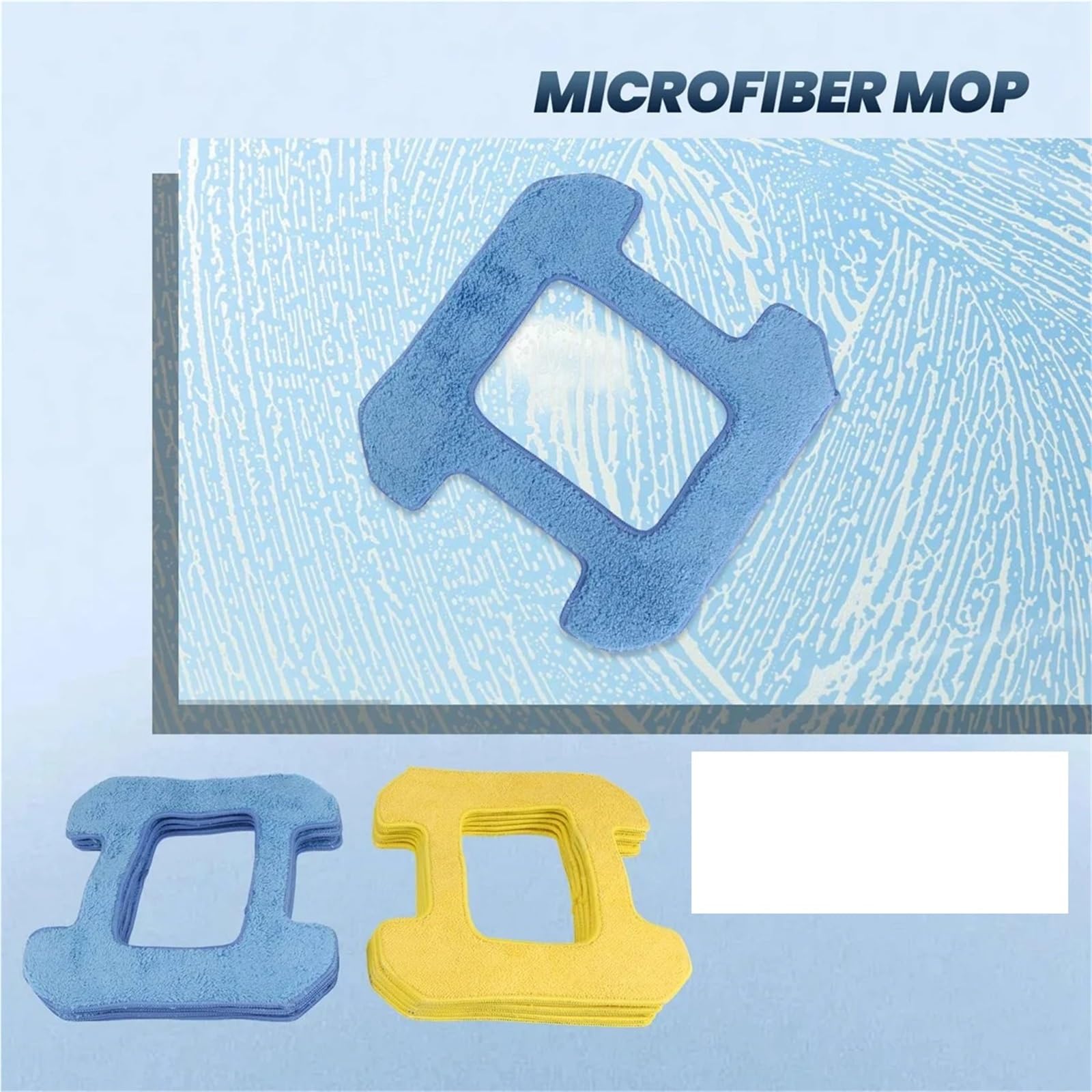 Reibmopp-Pads, Kompatibel Mit Hobot, 298 Fensterputzroboter-Zubehör, Lappen-Mikrofaser-Material, Nassreinigung + Trocken