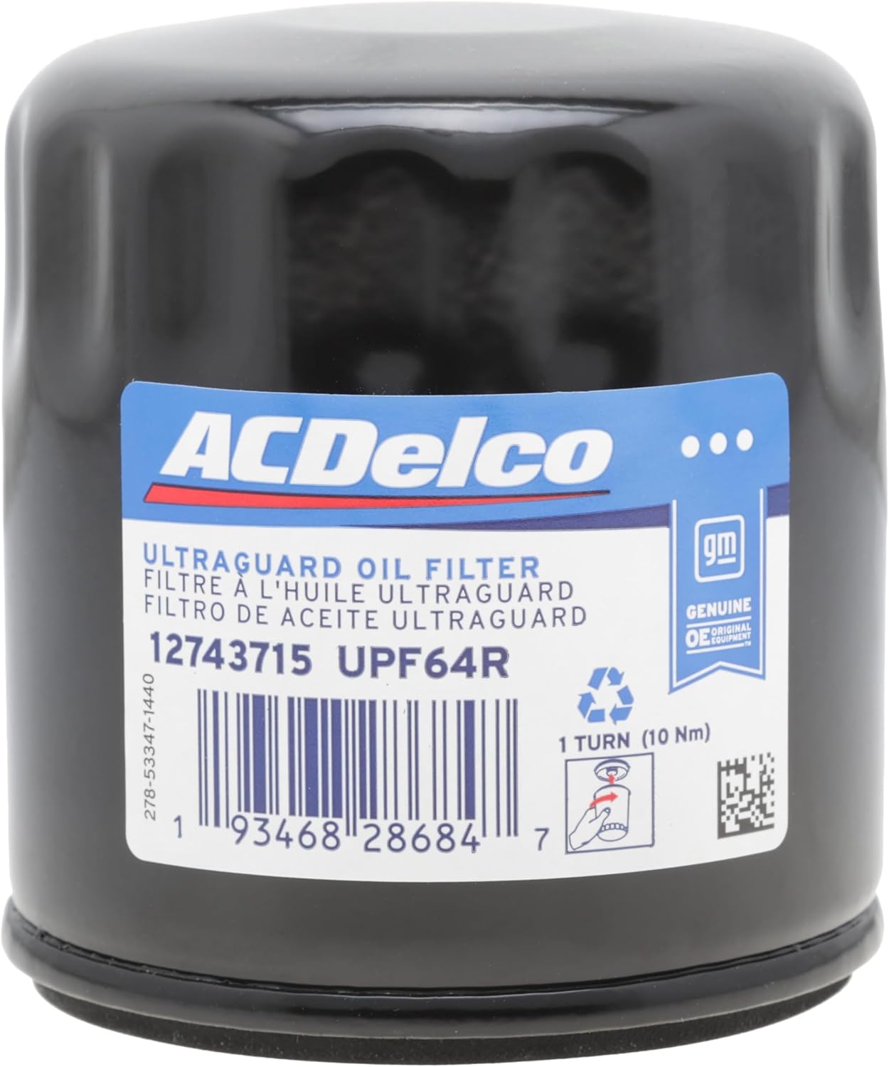 ACDelco GM Original Equipment UPF64R (12743715) Oil Filter