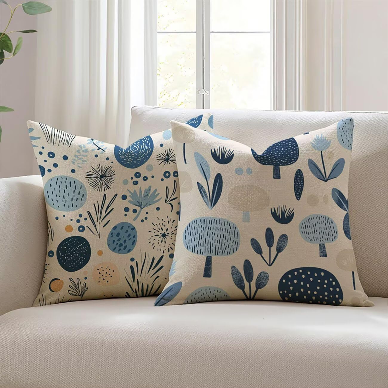 Coussins exterieures imperméables 60x60cm Lejnlnng résistants pour jardin