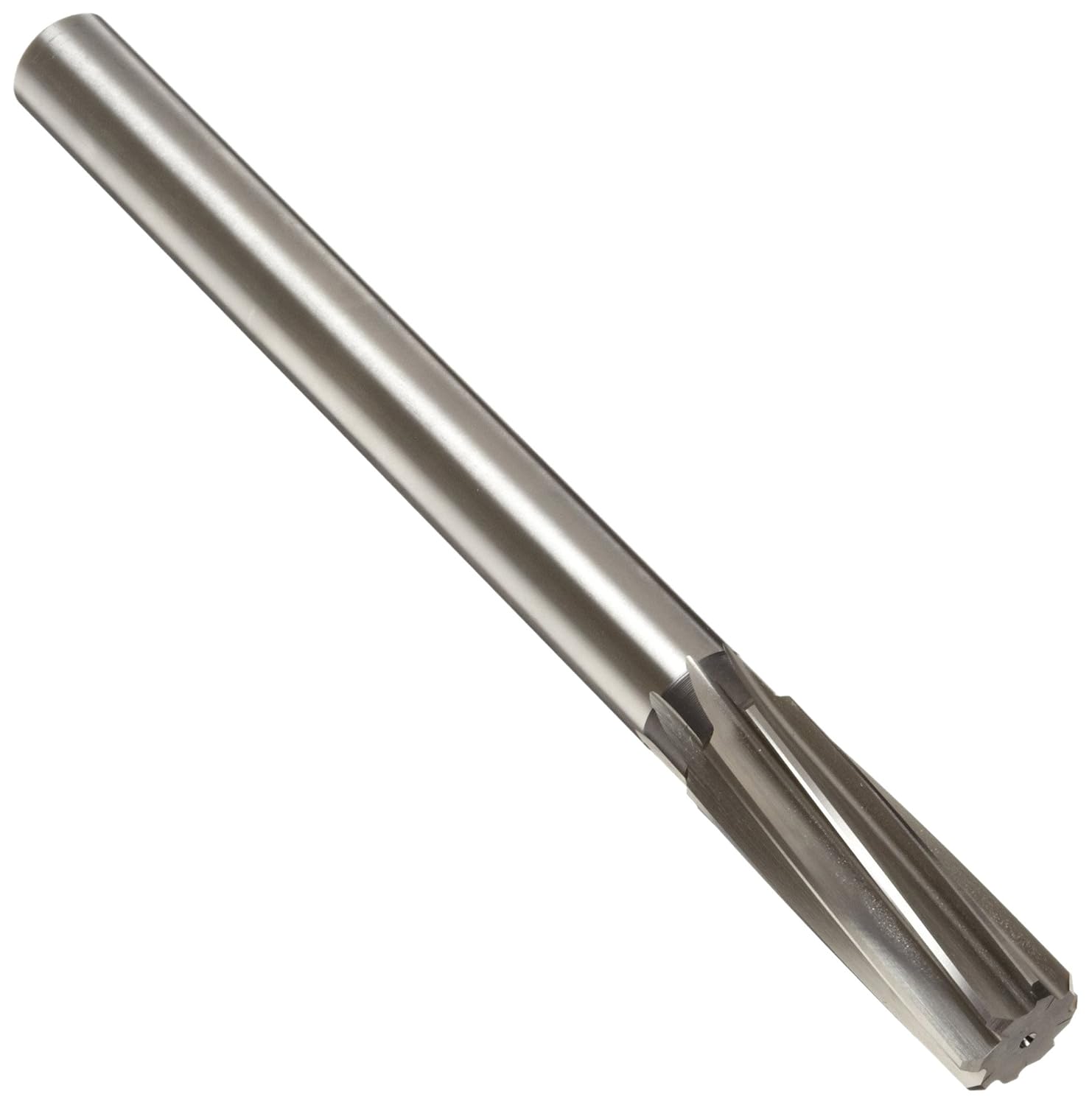 Union Butterfield 4535 High Speed Steel Chucking Reamer, Right Hand Spiral Flute, Straight Shank, Uncoated (Bright), 1-3/16"