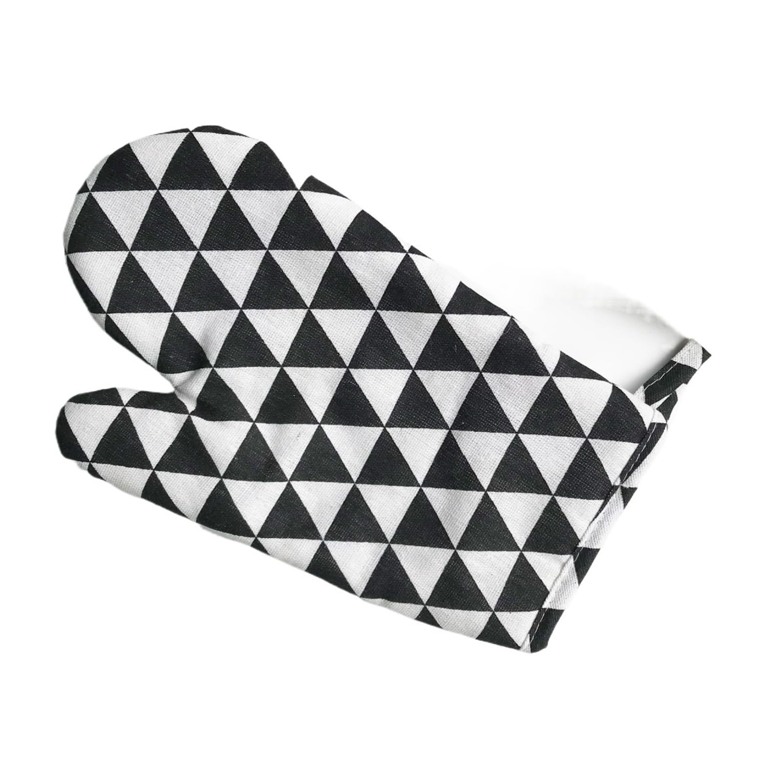 2Pcs Household Insulated Gloves Kitchen Oven Baking Steamer Microwave For Kitchen(Black)