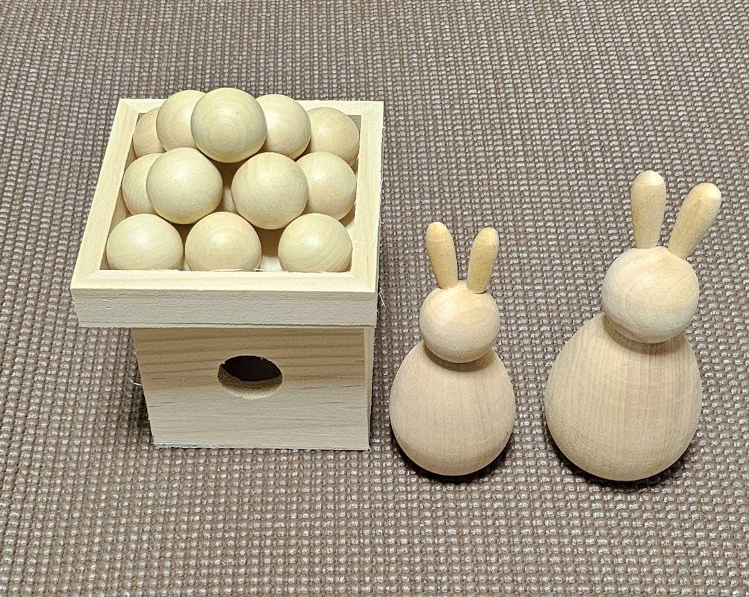 Amazon.co.jp: サリュ！お月見うさぎオブジェ&だんごセット : ホーム