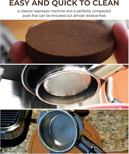 Miniatura 5 de Actomall Pantalla de disco de espresso de 2.303 in, pantalla de filtro de espresso reutilizable, herramienta profesional de barista para cesta de