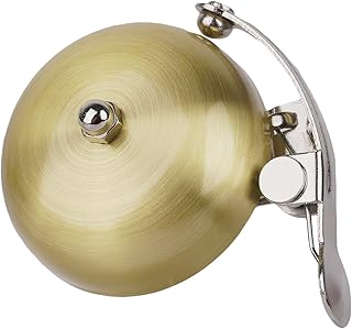 RidingRush RidingRush Brass Bike Bell, Bicycle Bell for Adult Bikes, Loud & Clear Sound Bicycle Bell for Adults & Kids Classic Design, Easy Installation Fits Mountain, Road, Folding Bikes and Scooters