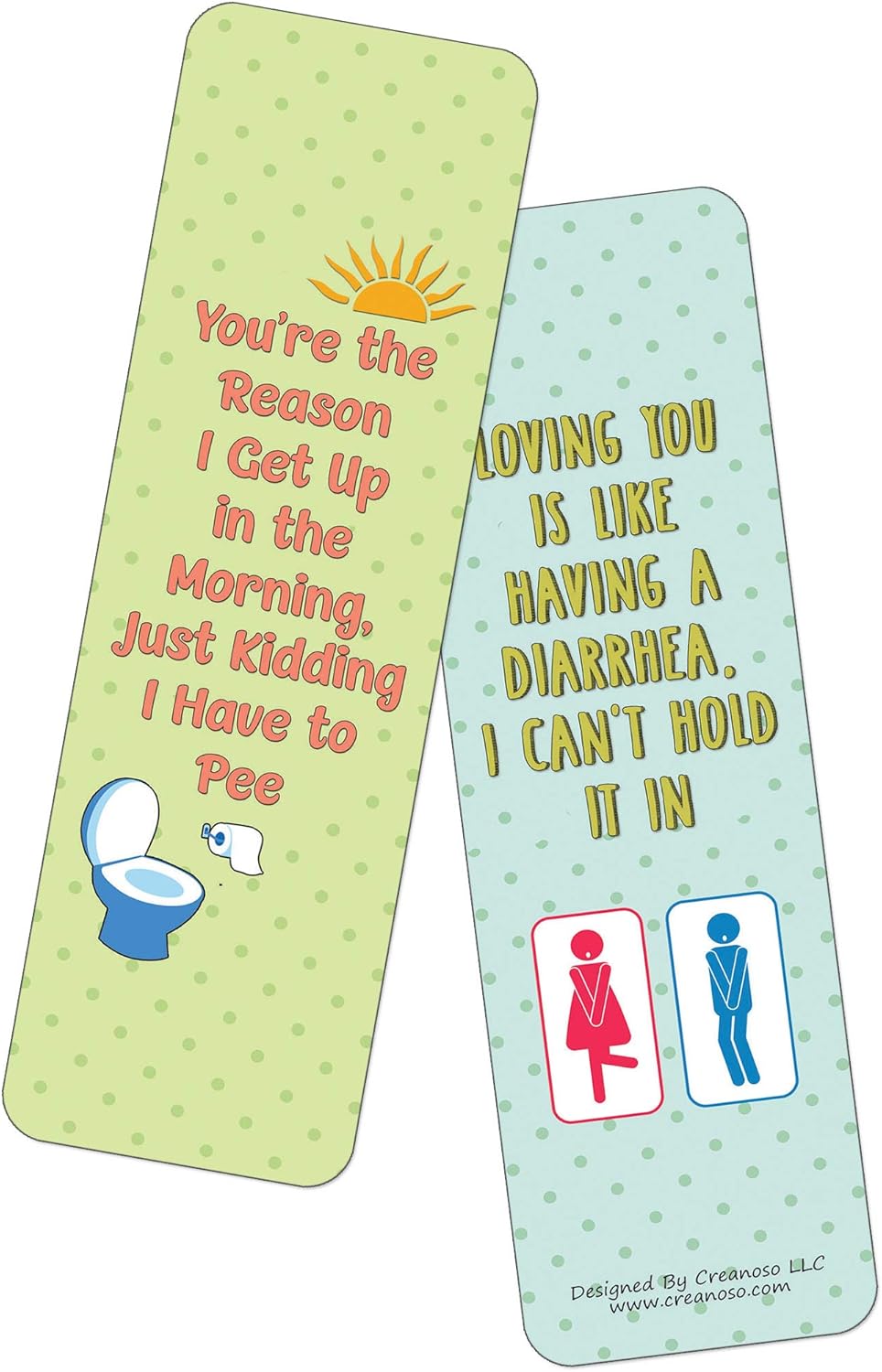 Creanoso Funny Love Confessions Bookmarks (60-Pack) - Premium Quality Gift Ideas for Children, Teens, & Adults for All Occasions - Stocking Stuffers Party Favor & Giveaways