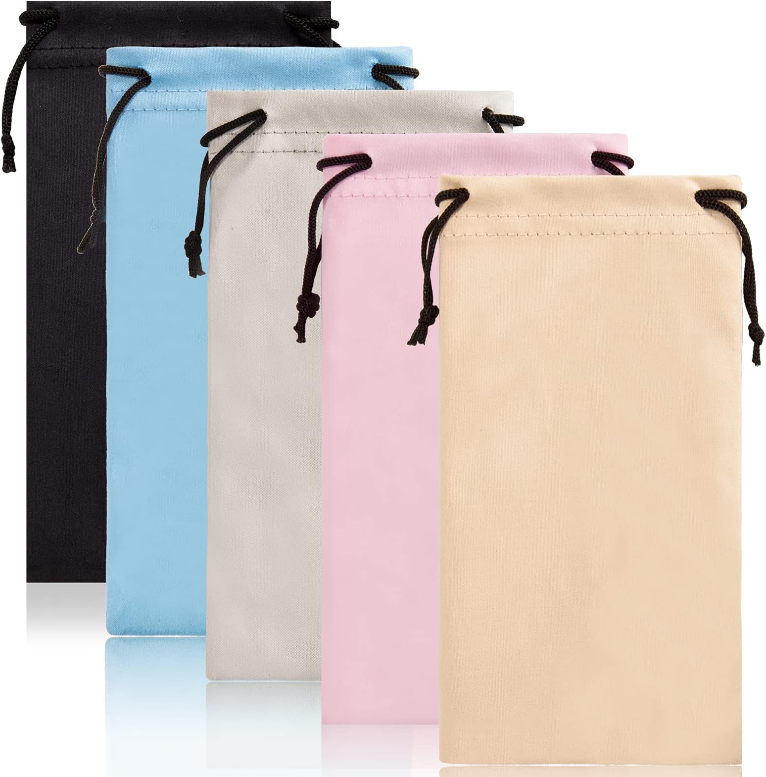 TRIUMPH VISION Soft Eyeglass Pouch 3 Pack - Pouch for glasses Microfiber Screen Cleaning Bag