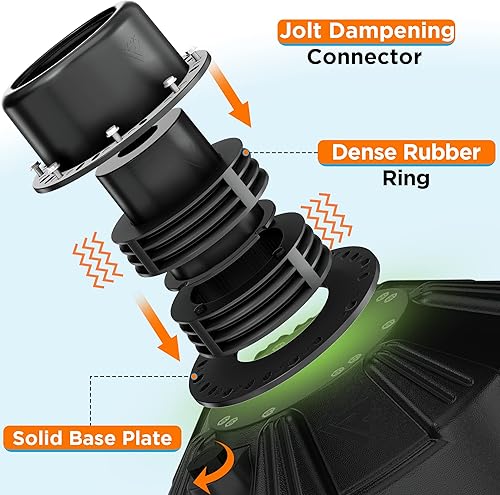 Miniatura 2 de RDX Saco de boxeo independiente para niños con guantes y cubierta, juego de bolsas de pedestal RONIN de alta resistencia de 4 pies con ventosa base