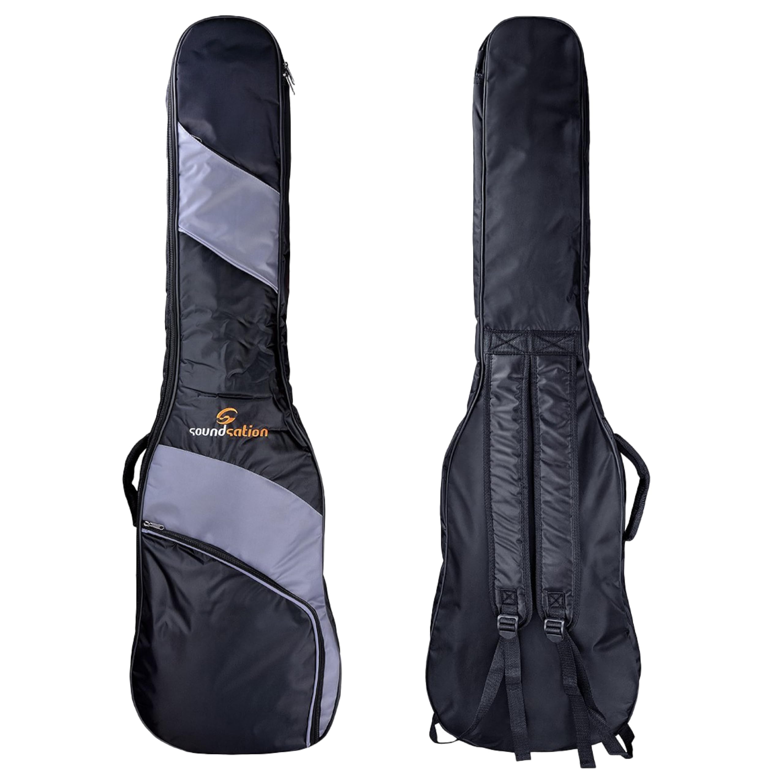 Soundsation PGB-5 EB - Custodia per basso elettrico, 123 x 36 x 9 cm, colore: Nero/Grigio