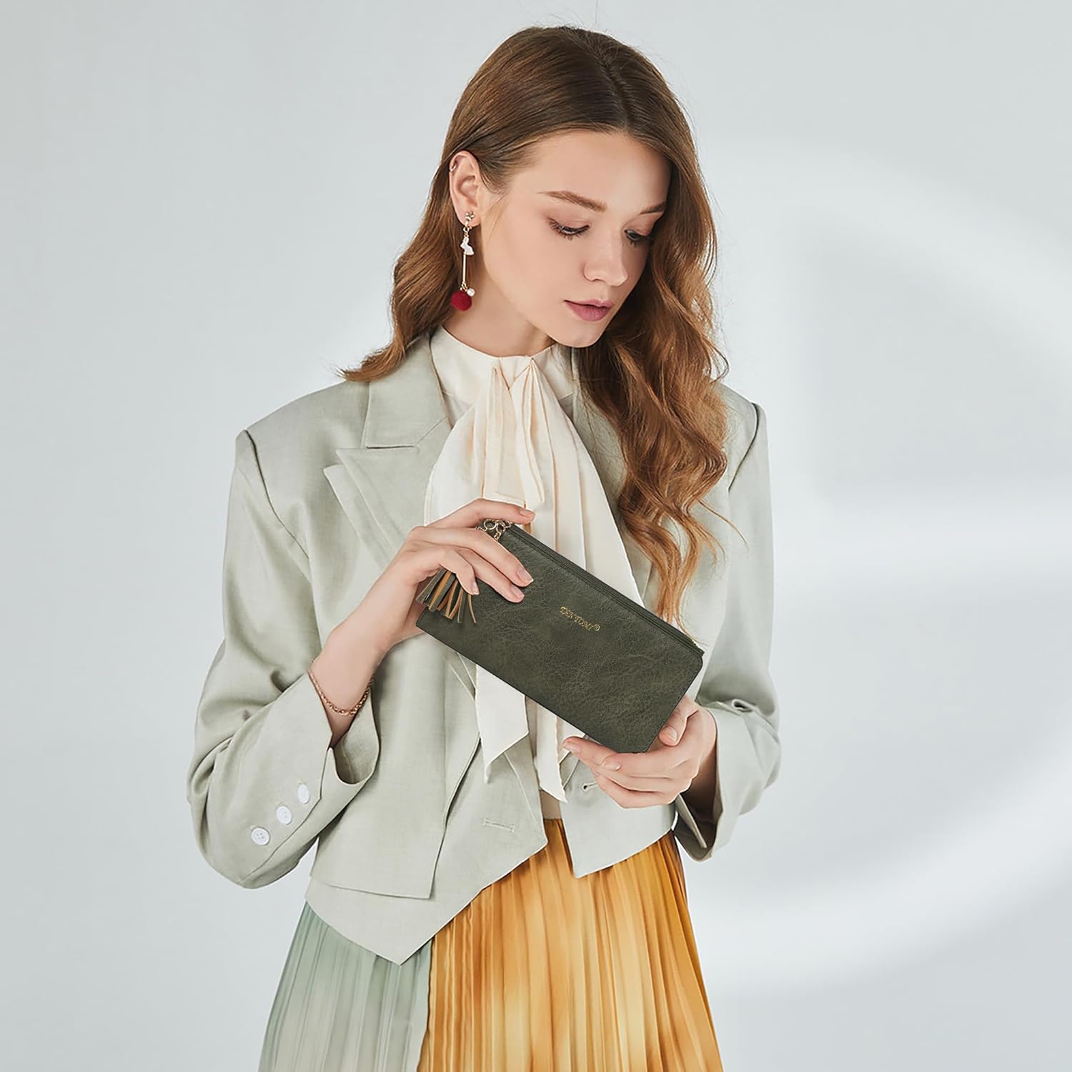 TANTOMI Crossbody Bags for Women Crossbody Purses and Wallet Vegan Leather Women's Shoulder Handbag for Everyday 2 PCS Set - Image 3