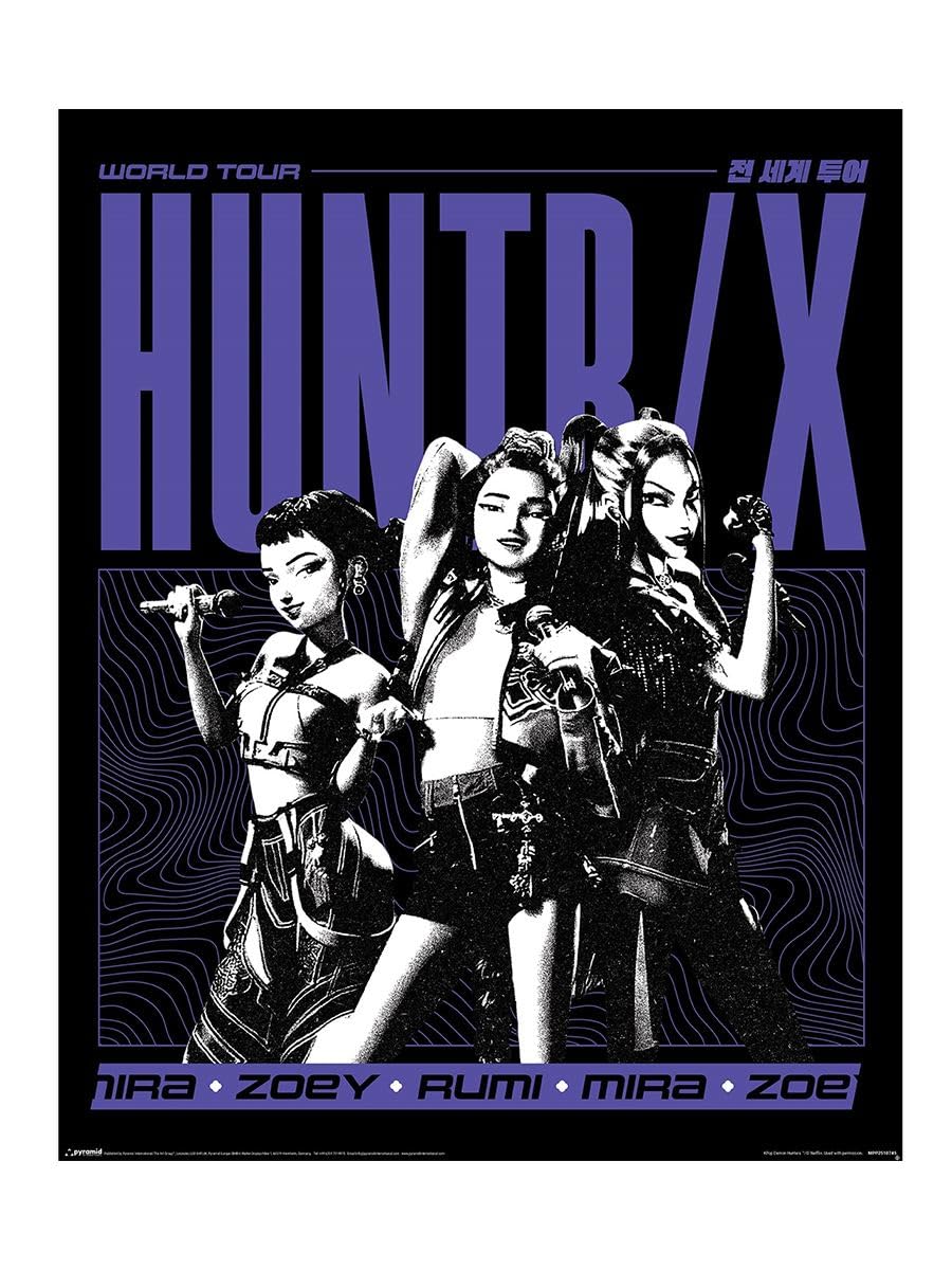 Grindstore K-Pop Demon Hunters (Huntrix World Tour) Mini Poster - Laminated