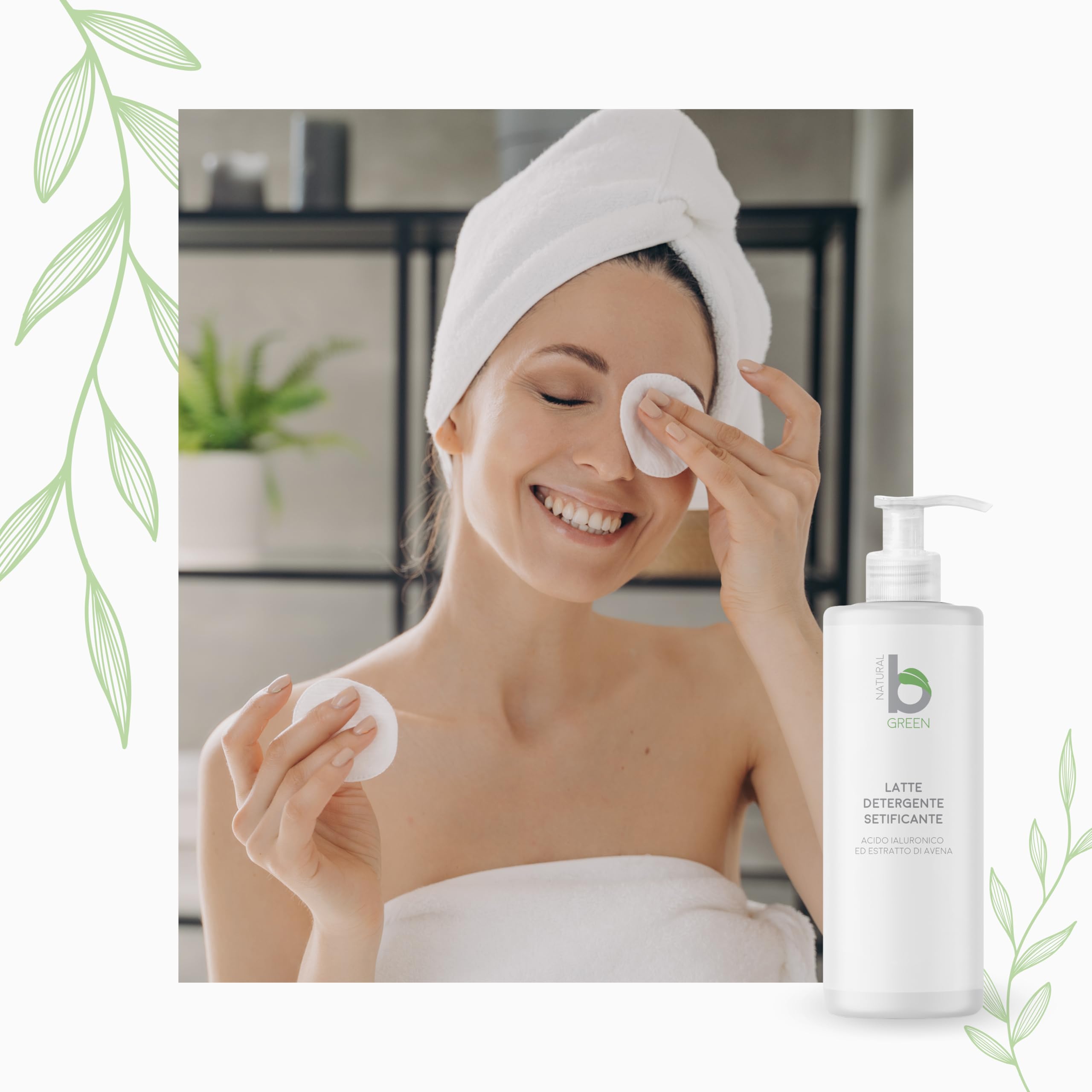 Latte Detergente Struccante Naturale, Deterge e Purifica in Profondità, Ingrediente da Agricoltura Biologica e Made in Italy (500 ml)