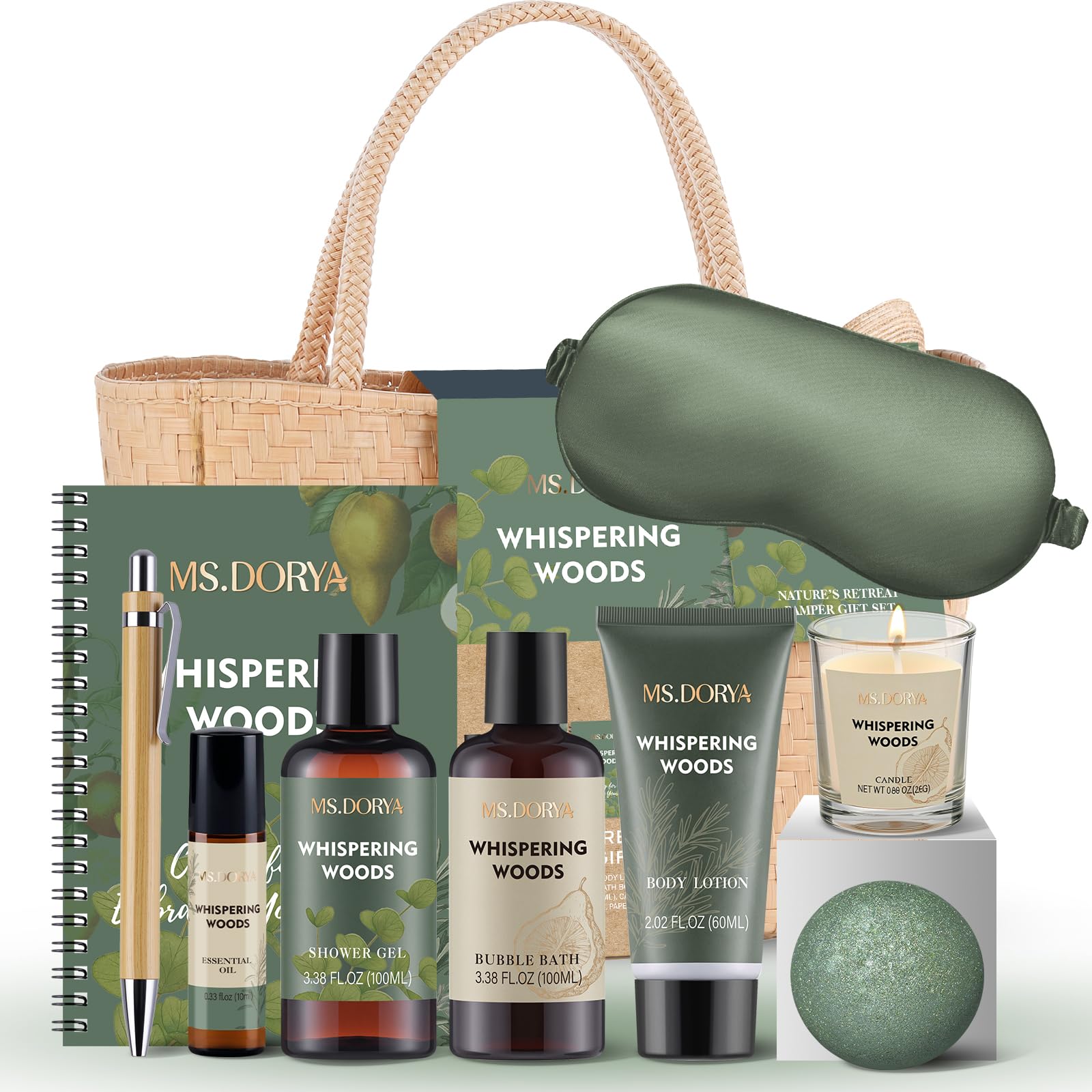 10 Pcs Self Care Spa Gift Baskets with Body Lotion, Bath Sets for Women Gift, Employee Nurse Teacher Appreciation Gifts