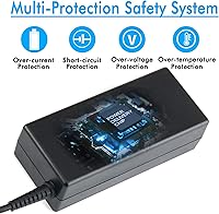 Vista 4 de Repuesto para cargador de portátil HP de 45 W, adaptador de corriente de 19.5 V 2.31 A compatible con HP Pavilion 11 13 14 15 fuente de alimentación