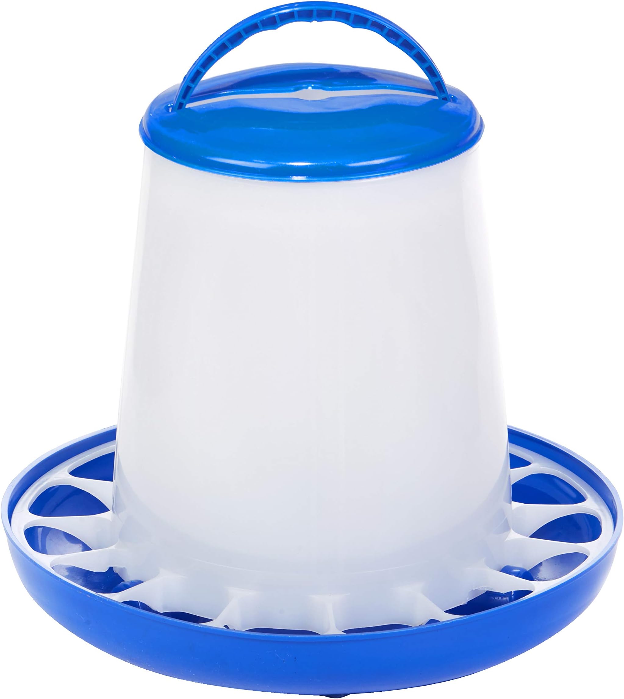 Double-Tuf® Plastic Poultry Feeder | Durable Feeding Container | Hanging Chicken Feeder No Waste | 5 Lb