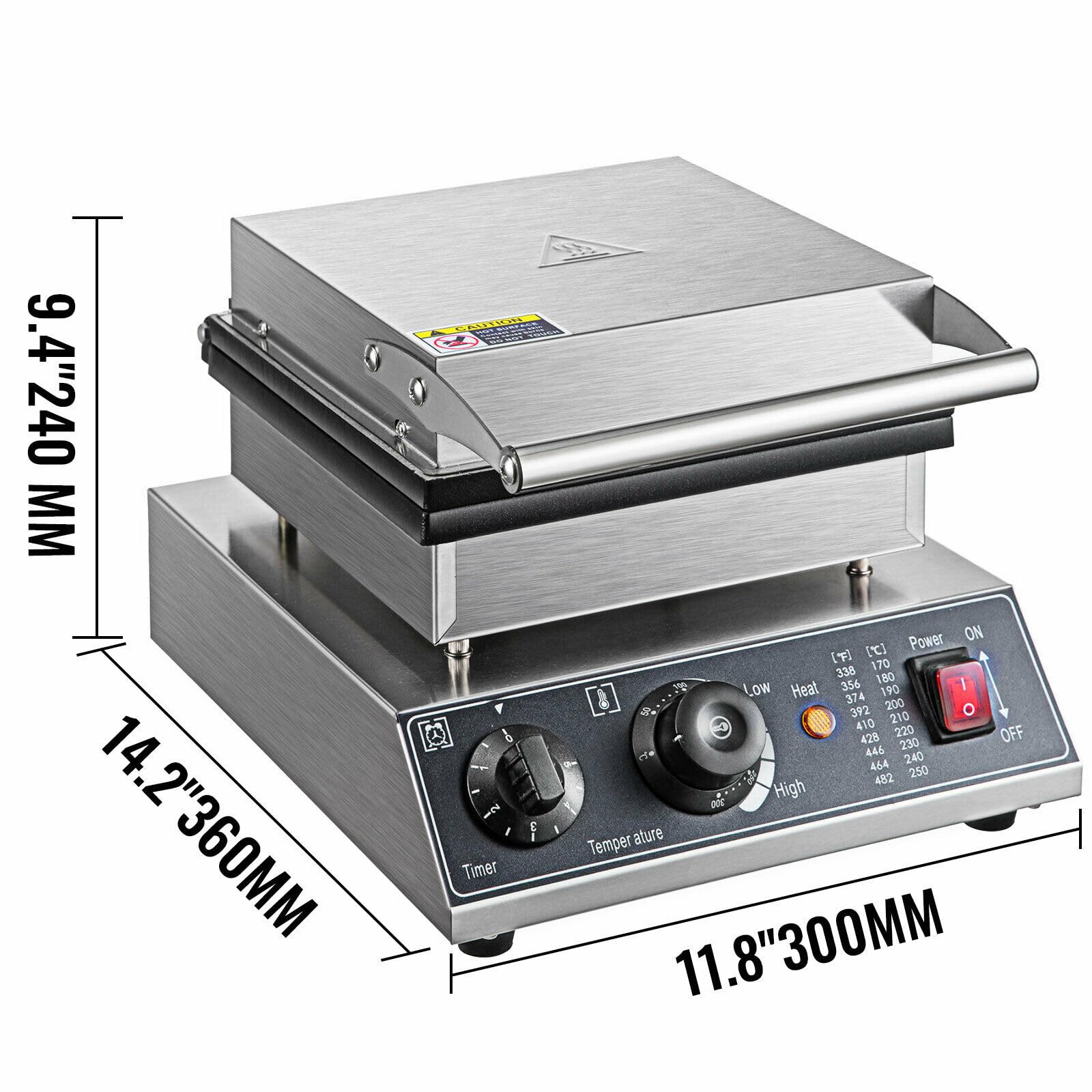 Elektryczna Gofrownica, 25-dołkowa Okrągła Gofrownica Dorayaki Ze Wskaźnikiem LED, Regulacja Temperatury: 50-300°C/122-572°F, Czas Pieczenia: 1-5 Minut Za Każdym Razem
