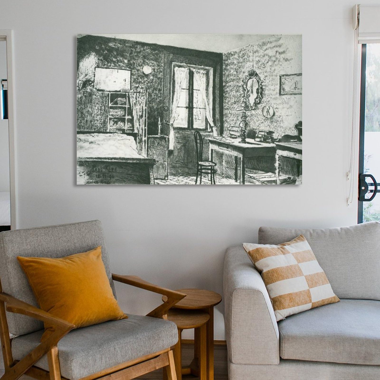 絵画 my room Amazon.co.jp: Paul Klee Paul Klee Painting My Room Ink Painting