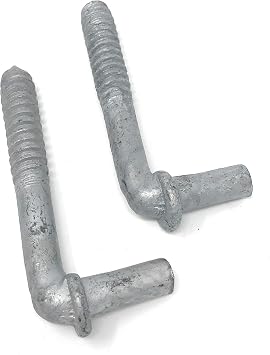 Lag Screw Style 2 Pc Pack Chain Link Gate Hinge 5/8" x 4-1/2"