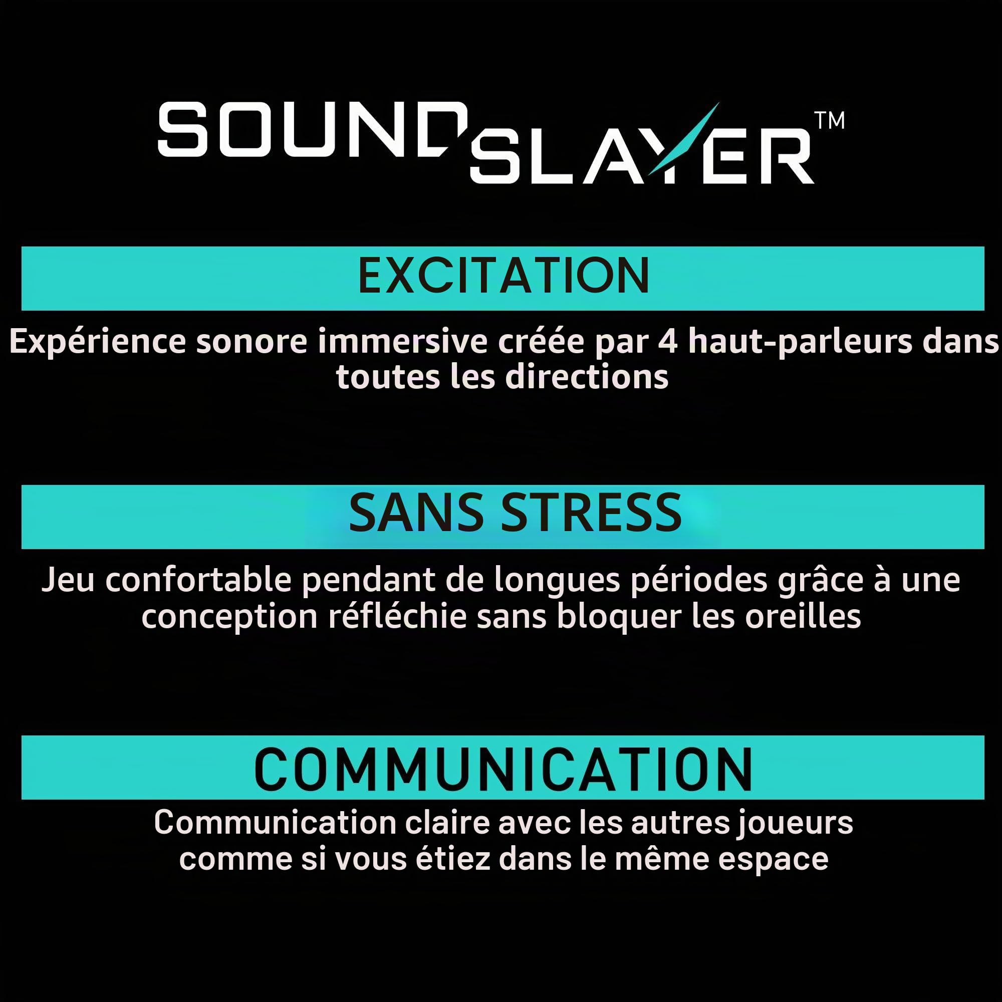 Panasonic SC-GNW10 SoundSlayer Enceinte de Jeu Portable sans Fil avec Micro à Réduction de Bruit AI, 2,4GHz, Système à 4 Hhaut-Parleurs, LED, USB-C, PC/PS4/5/Switch, Noir