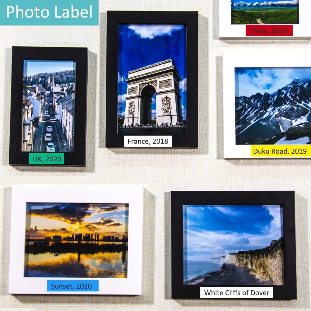 Hehua 91331 Multicolor Label 10 Pack, Compatible with Dymo Letra Tag 1/2x13 Refill Compatible for Label Maker Tape Dymo Letratag Tape LT 100T 200B QX50 2000 XR for Letratag 100H Refills 12mmx4m - Image 7