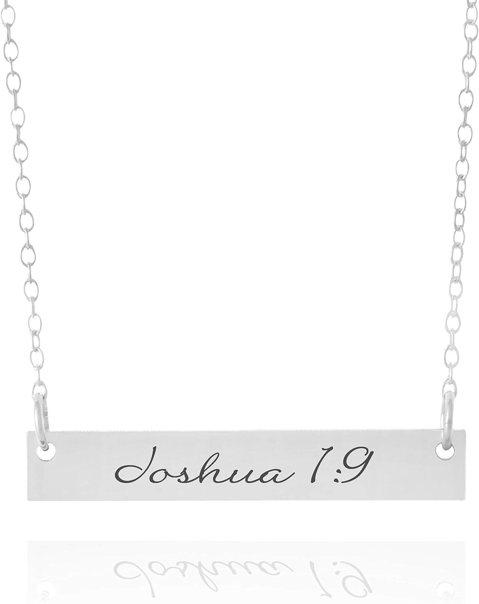 Joshua 1:9 Necklace - Confirmation Gift For Girls