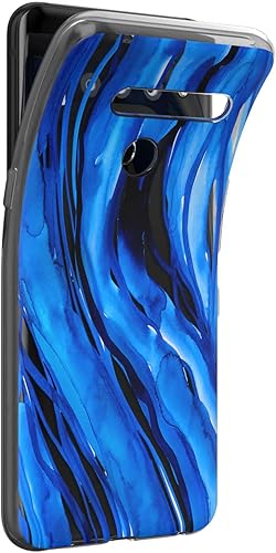 Miniatura 7 de Funda transparente compatible con LG Stylo 6 5 4 K61 K51S K41S K30 K20 Q70 Q60 cubierta de mármol de silicona ligera pintura abstracta diseño dorado