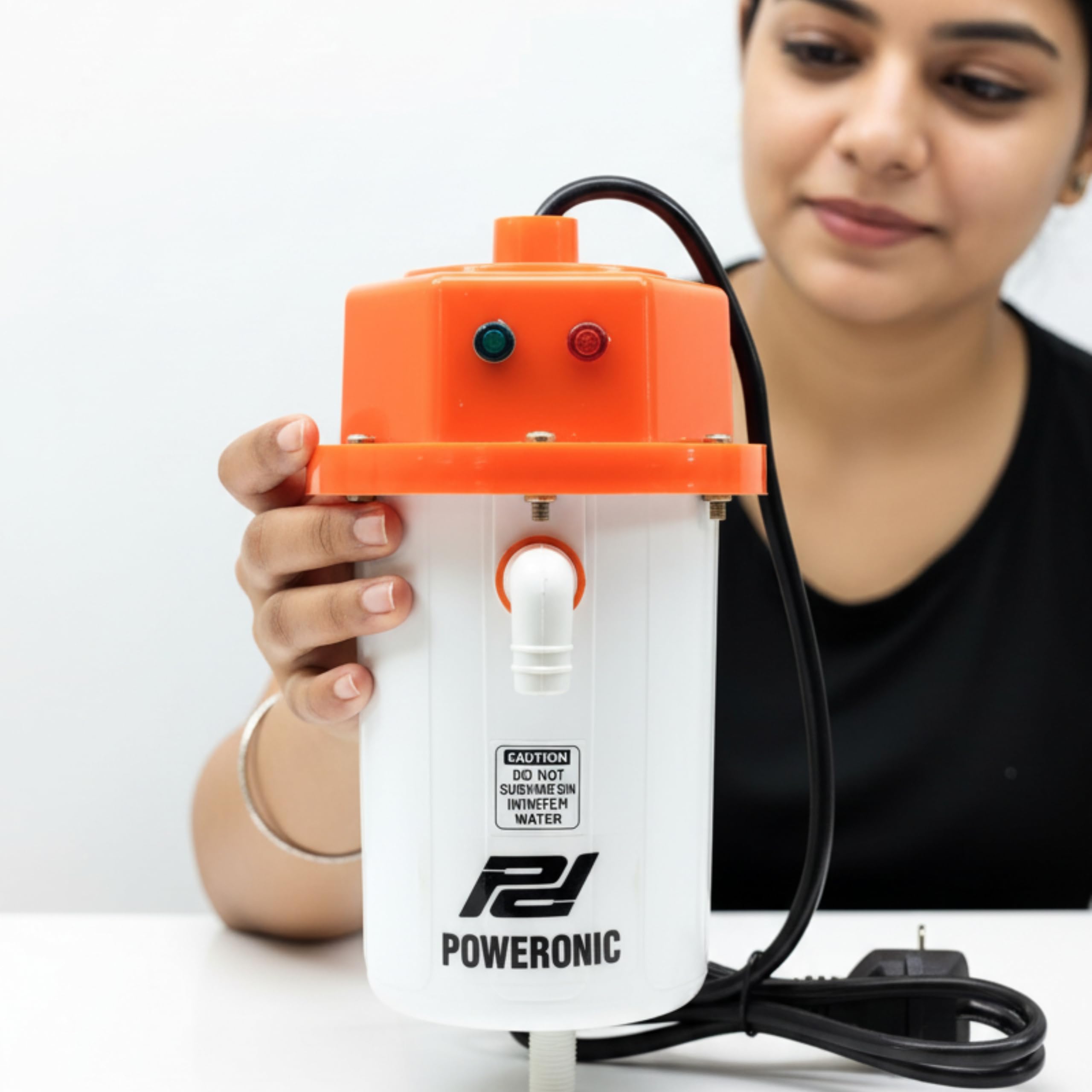 𝐃𝐫𝐮𝐦𝐬𝐭𝐨𝐧𝐞 Mini Instant Water Heater Geyser | 3000W Fast Heating Portable Water Heater for Kitchen, Bathroom & Home | Energy Efficient, Compact & Easy Wall-Mount Electric Water Heater-image-6