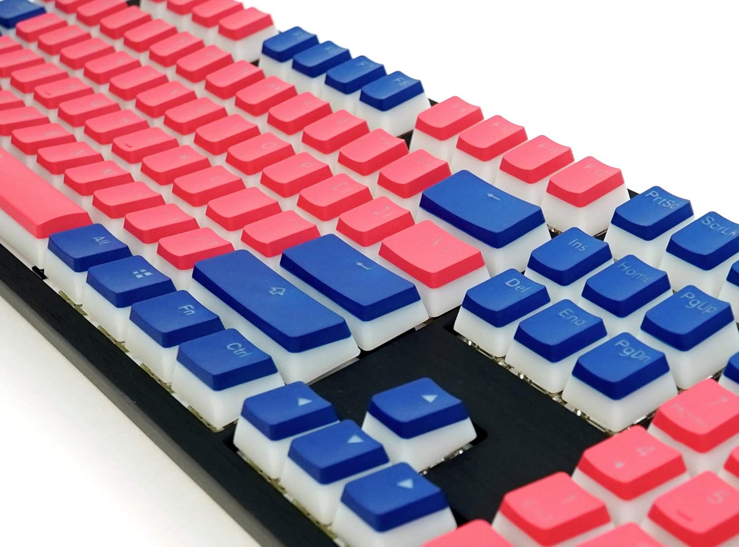 Ducky Seamless Legend Keycap Set - Coral/Blue