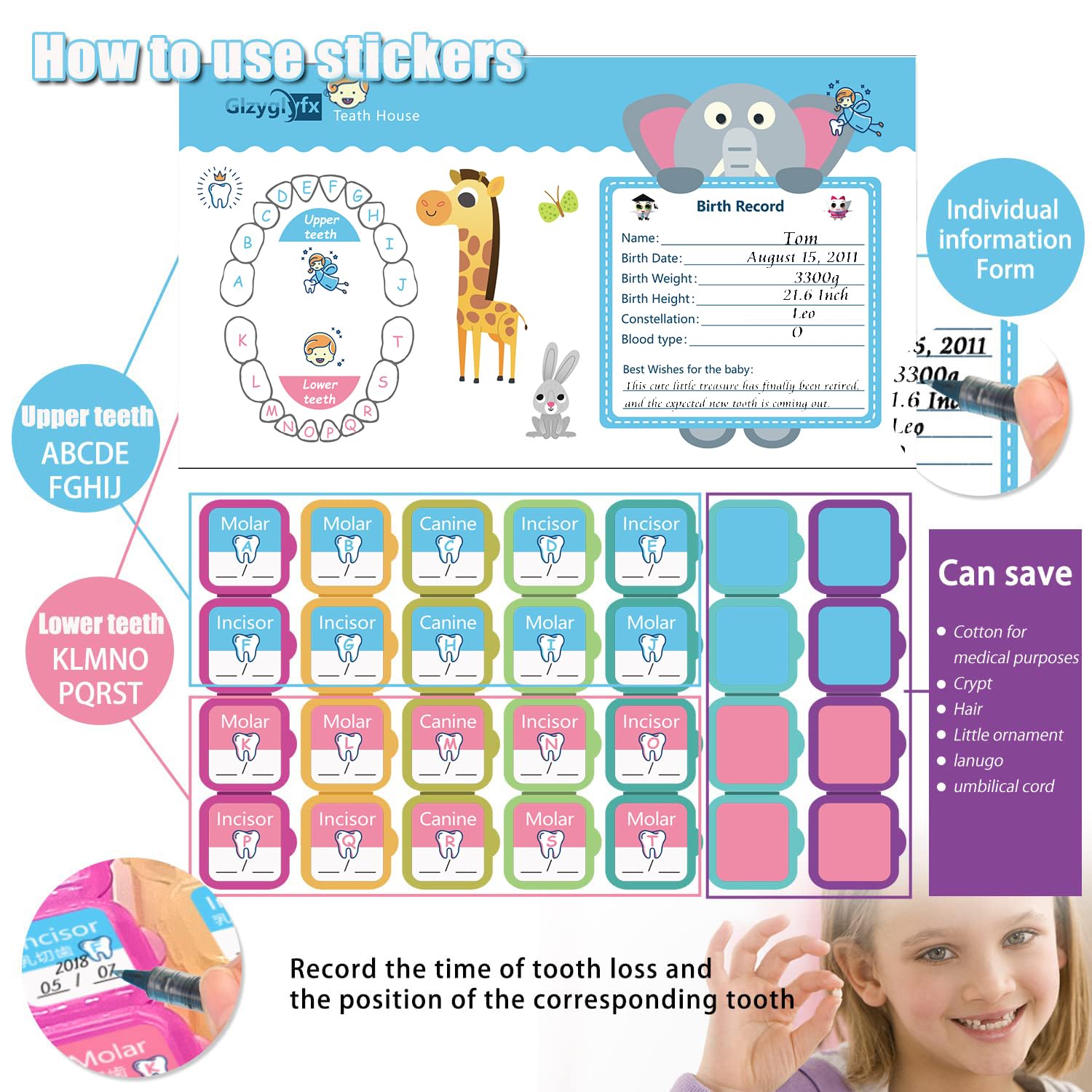 First Tooth Keepsake Box Glzyglyfx Tooth Fairy Box, Tooth Keepsake Box ...