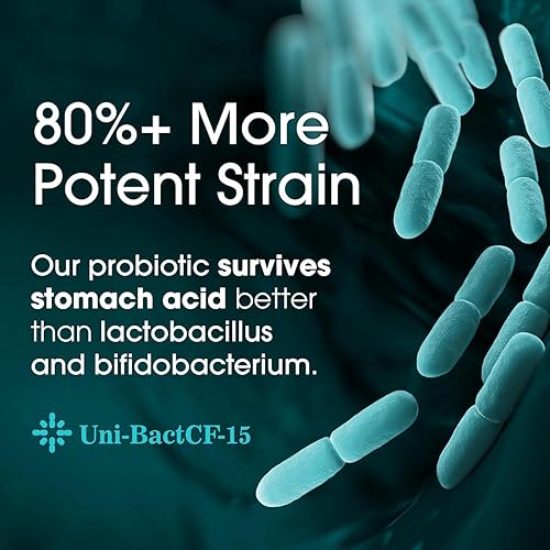 Miniatura 4 de Nutrition Essentials Suplemento dietético probiótico + probióticos para mujeres y hombres con enzima lactasa + suplemento de apoyo cerebral