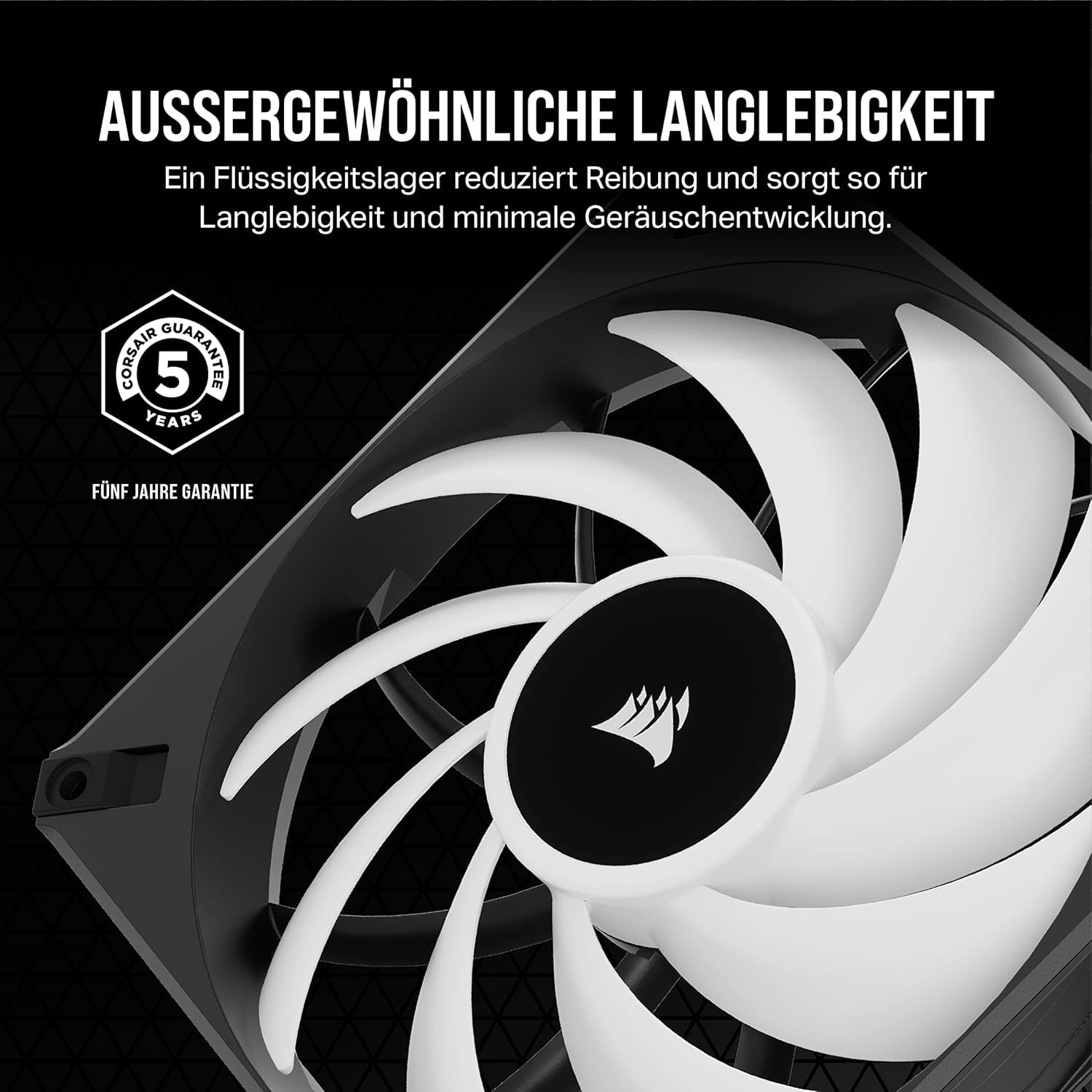 Corsair iCUE AF140 RGB ELITE 140mm PWM Doppelter Lüftersatz - Acht RGB-LEDs Pro Lüfter - AirGuide-Technologie - Fluiddynamisches Lager - Inklusive iCUE Lighting Node CORE Controller - Schwarz