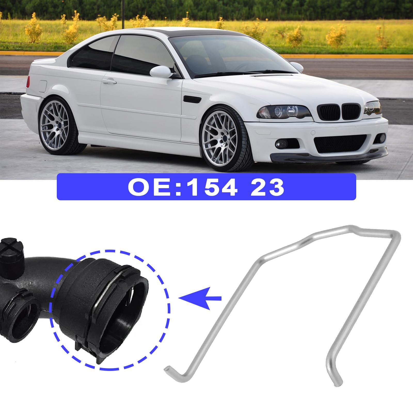 Molla Fissaggio Tubo Radiatore Auto - 3 Pezzi In Acciaio Inossidabile Per BMW, Mercedes - Foto 3