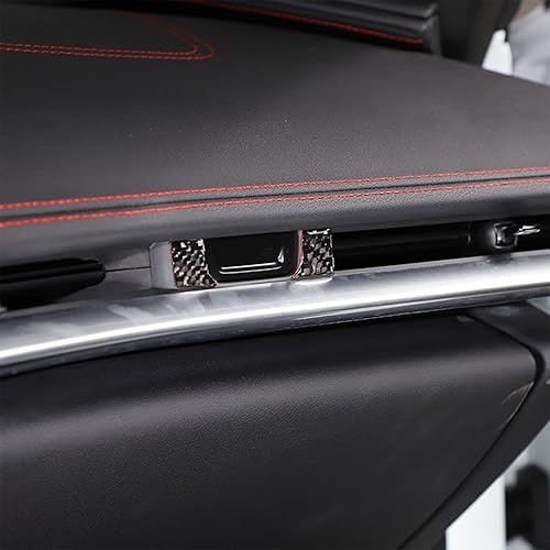 Miniatura 3 de Adhesivo decorativo de salida de aire acondicionado de fibra de carbono para automóvil para Chevrolet Corvette C8 Coupe Stingray Z06 2020-2022