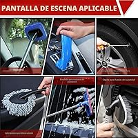 Vista 6 de Kit de limpieza de lavado de coche de 56 piezas con pistola de espuma, cepillo de lavado de coche con mango largo, kit de detallado de coche