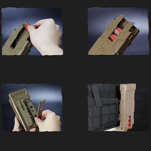 Miniatura 9 de Tactical MOLLE 10pcs 12 Gauge Shotgun Magazine Shell Pouch Carrier Holder