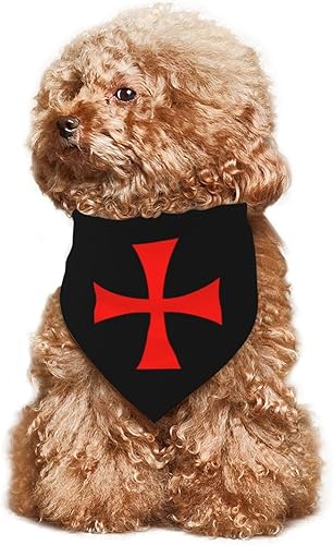 Miniatura 7 de Symbol of The Knights Templar - Pañuelo para perro, bandana para mascotas, baberos para mascotas