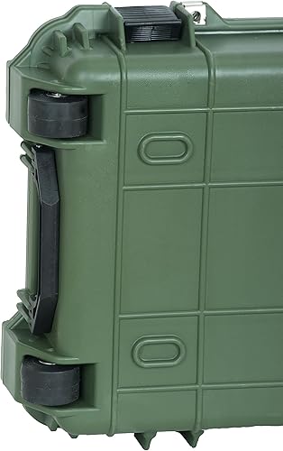 Miniatura 20 de MEIJIA Funda rígida portátil para rifle impermeable para todo tipo de clima, funda de pistola con ruedas, espuma de ajuste personalizable incluida