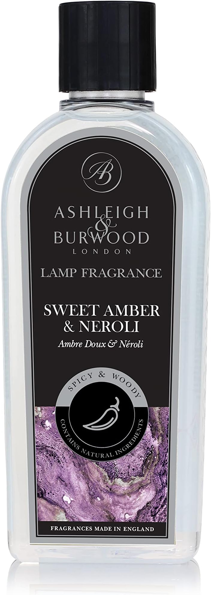 Sweet Amber & Neroli Lamp Fragrance | 500 ml | Made in the UK | Floral Scent